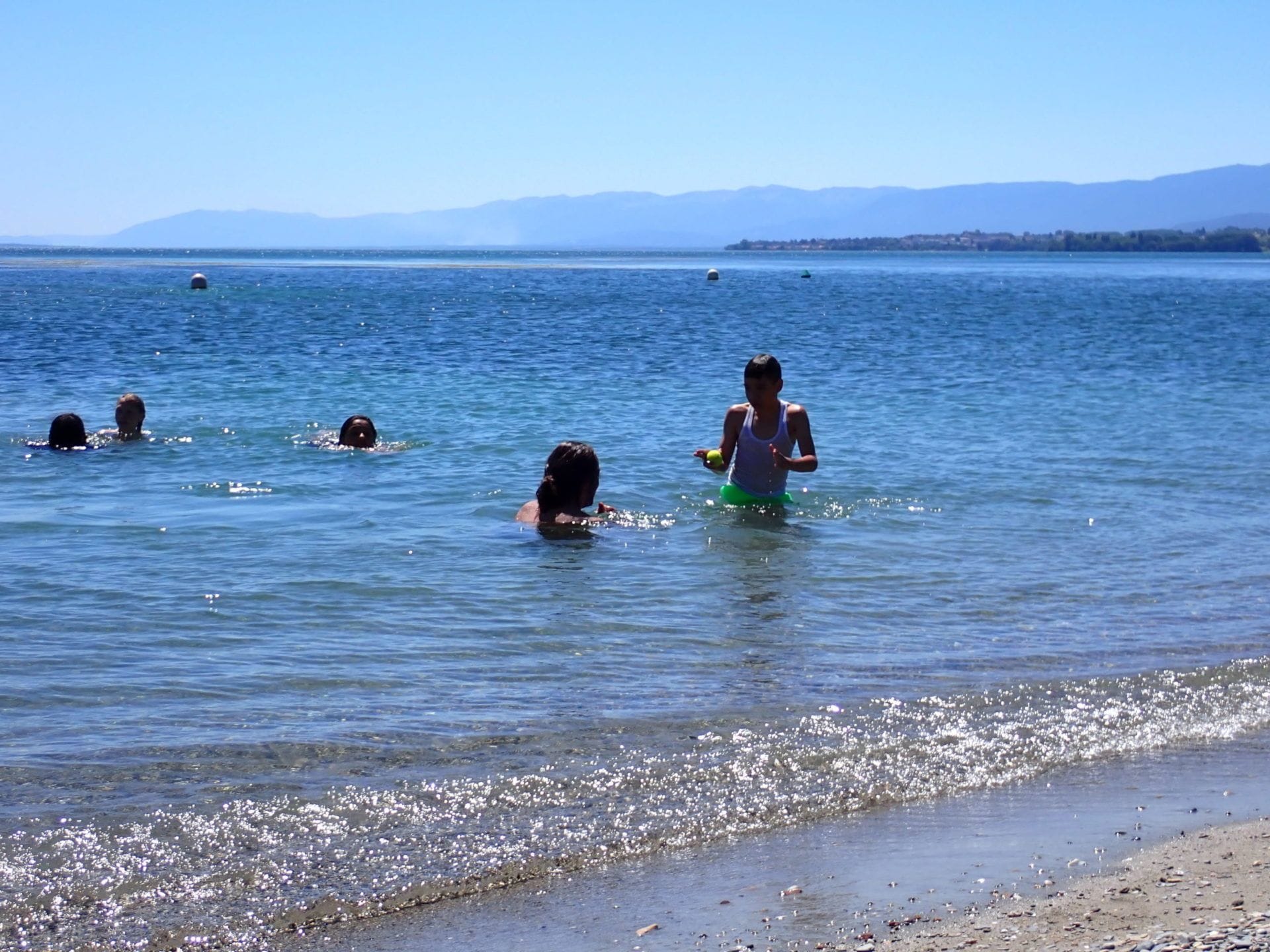 Baignade au parc du Bourget