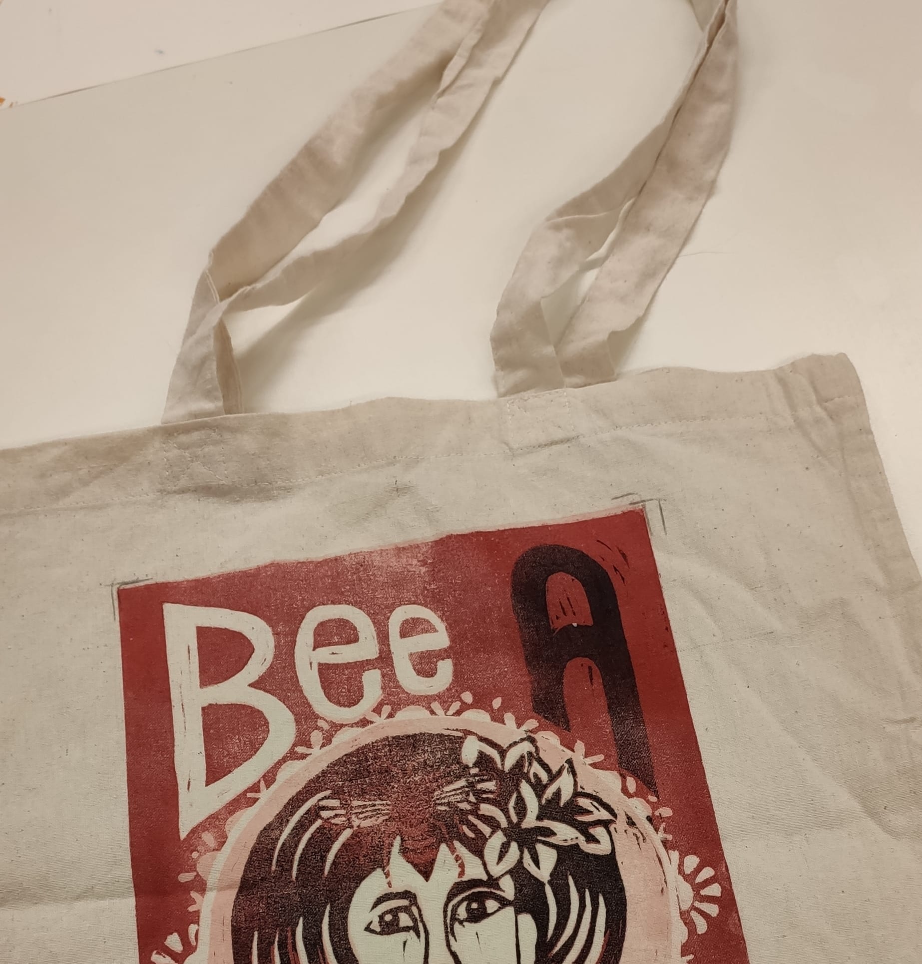 Atelier Linogravure - Customiser ses propres sac Jour 2